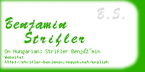 benjamin strifler business card